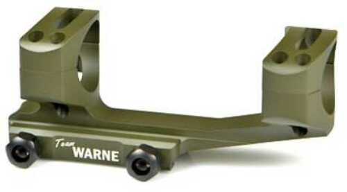 Warne Scope Mounts SKEL One Piece AR-15 Skeletonized 1" Tube OD Green